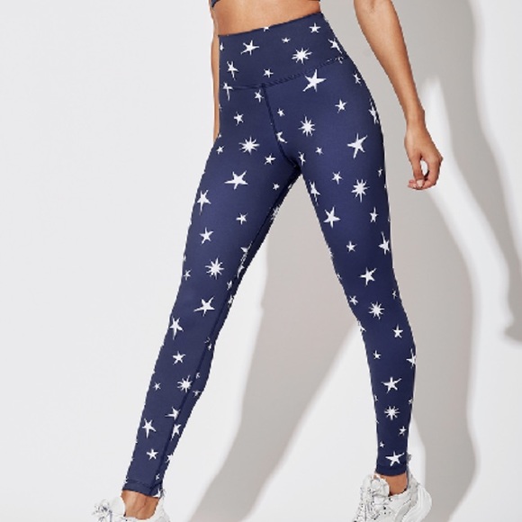 Beach Riot Pants - Beach Riot Star Piper High Waist Leggings Star